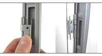 The metal and hinges on these file locks are much stronger than the cabinet you are attaching to